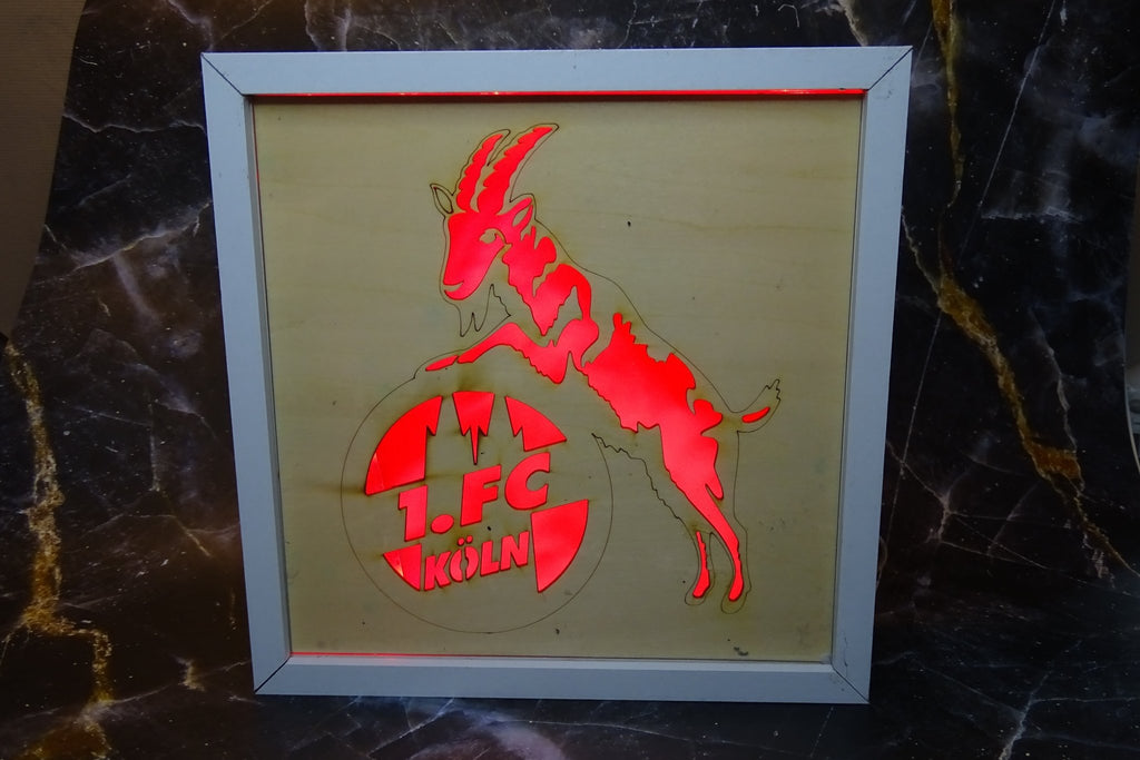 3D Bilderrahmen mit LED Hintergrund beleuchtung. Motiv: verschieden und weitere Motive finden Sie im Shop - Kreativstuebchen