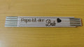 Zollstock, Glieder Maßstab, Metermaß, Männergeschenk, Handwerker personalisiert Logo oder Wunschtext - Kreativstuebchen