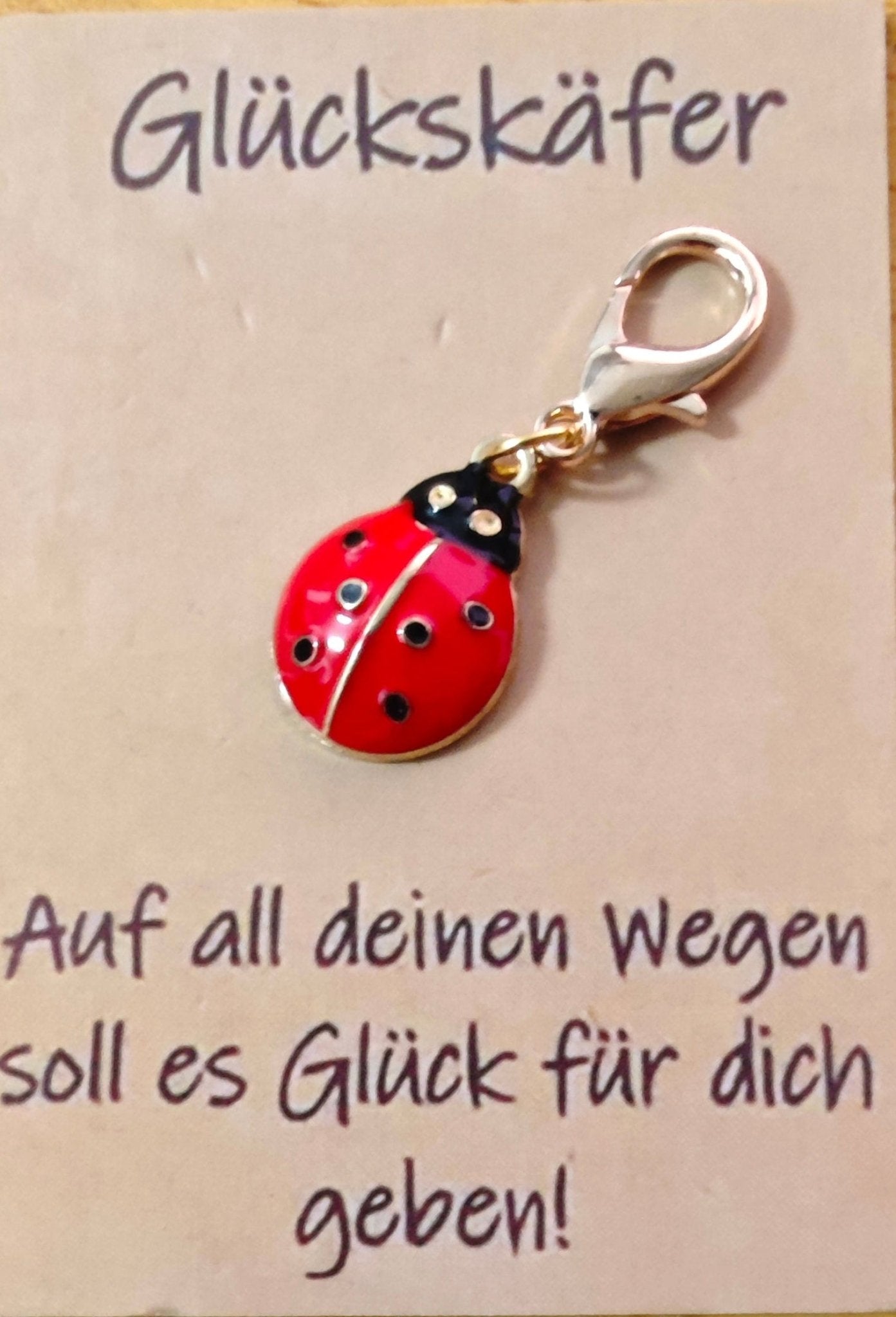 Accessoires Kleine Aufmerksamkeit Dankeschön Geschenke Anhänger Engel Glückskäfer - Kreativstuebchen