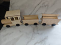 Holz Lokomotive mit Wagon - Kreativstuebchen