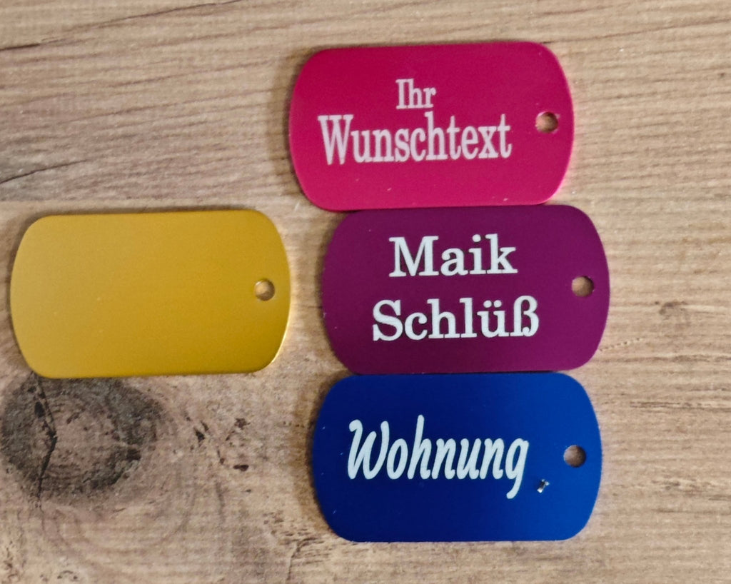 Plaketten Notfallkarten Schilder Visitenkarten Marken aus Blech - Kreativstuebchen