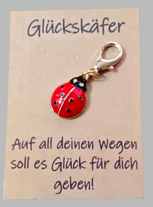 Accessoires Kleine Aufmerksamkeit Dankeschön Geschenke Anhänger Engel Glückskäfer - Kreativstuebchen