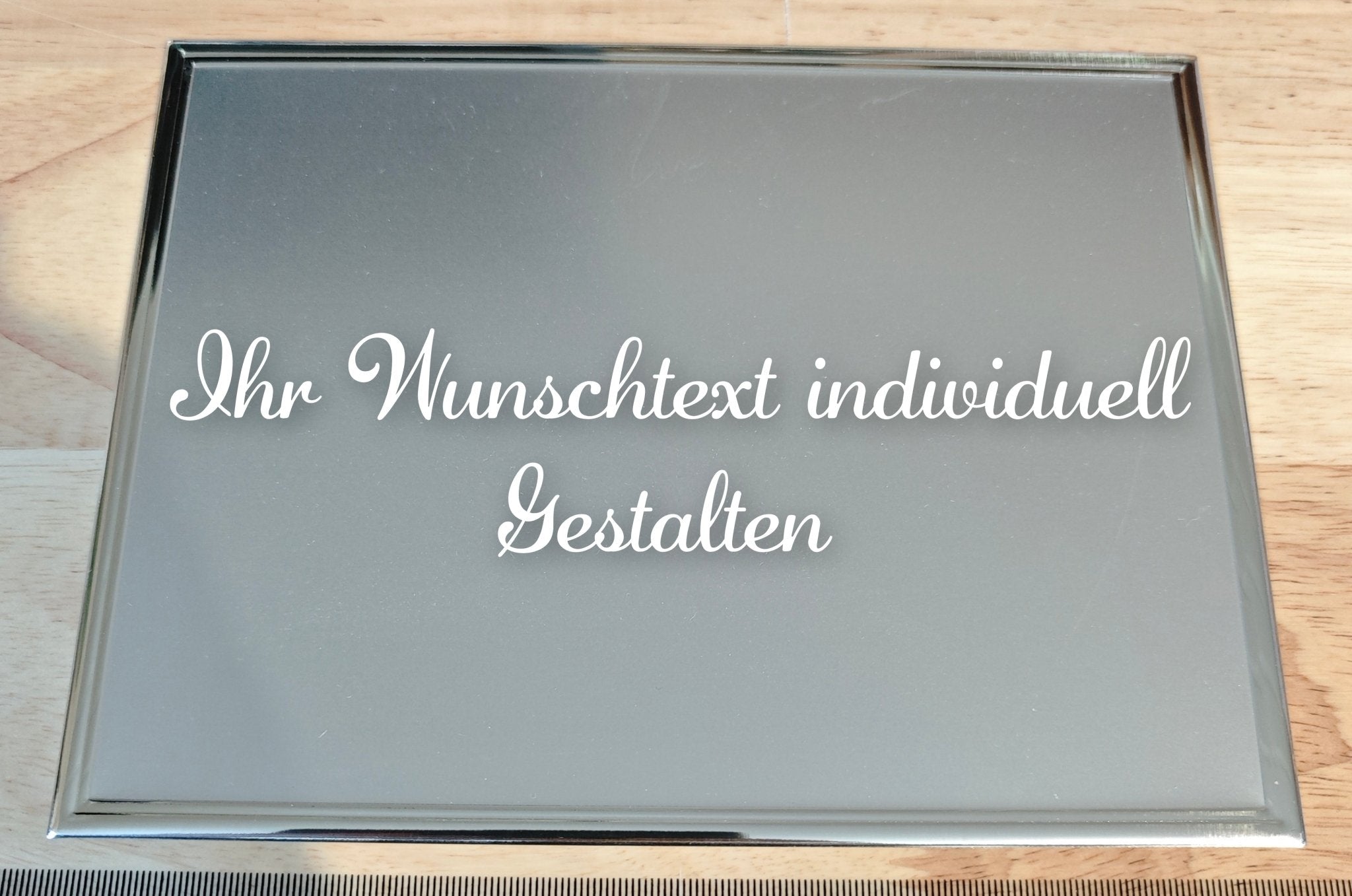 Verschiedene hochwertige Metallschilder mit Wunschgravur - Kreativstuebchen
