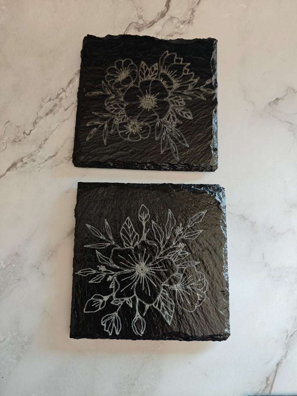 Untersetzer Individuelle gestaltete Untersetzer, Schiefer 10*10 cm Gravur Geburtstagsgeschenke - Kreativstuebchen