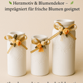 Kerzenhalter Vase aus Keramik Gips - Kreativstuebchen