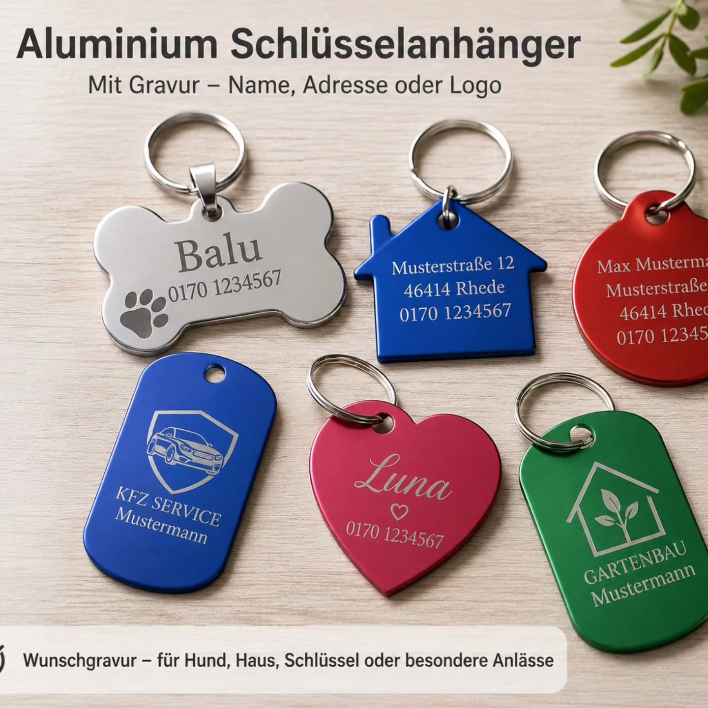 Herzen, Herzanhänger Glücksbringer, KLEINE Anhänger, Glücksschweinchen Verschiedene Schlüsselanhänger Rot - Kreativstuebchen