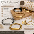 HALSKETTE mit WUNSCHTEXT, SCHNULLERKETTE, Armbänder, Namens ändern, Namenskette, Personalisierte ketten - Kreativstuebchen