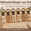 Schlüsselanhänger Accessoires Holz - Kreativstuebchen