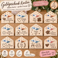 Geschenk Karten aus Holz Geldgeschenke Geburtstag, Danke, Viel Erfolg, Umschlag personalisiert, Viel Glück, Gutschein, Hochzeit uvm. - Kreativstuebchen