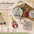 Biene Maiblume Charm Anhänger mit Karte - Kreativstuebchen