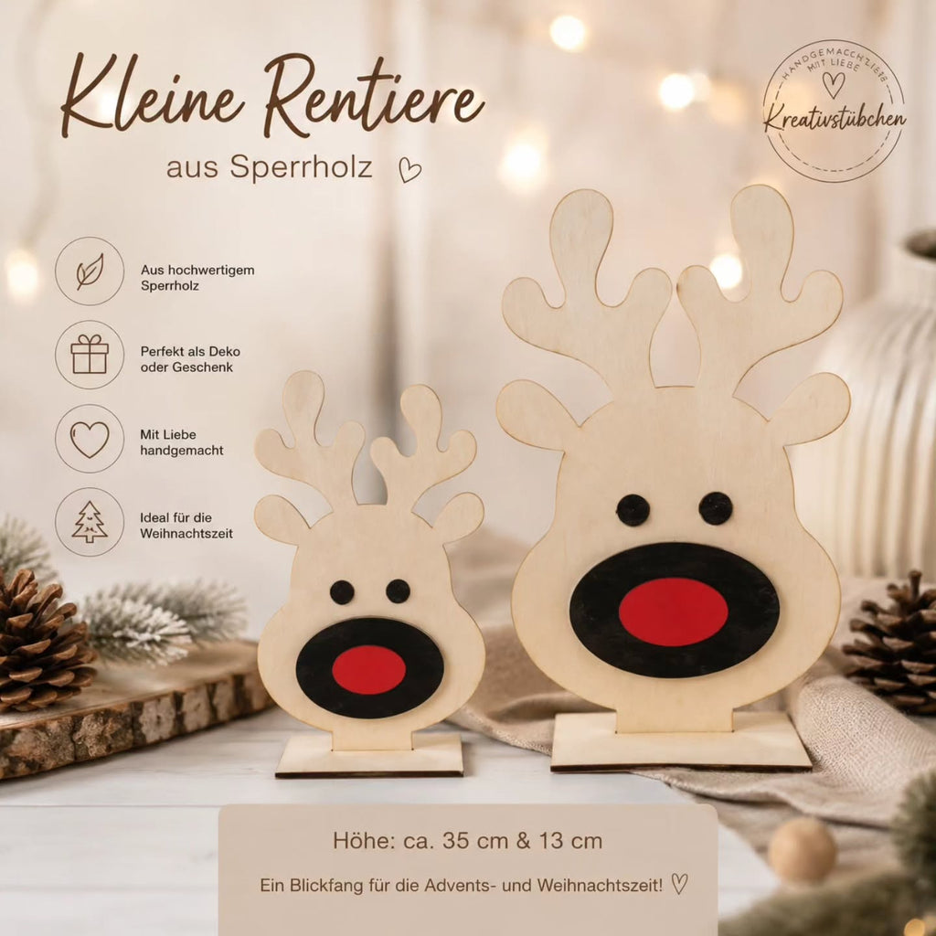weihnachtsaufsteller Wichtel Schlitten Weihnacgtsdeko - Kreativstuebchen