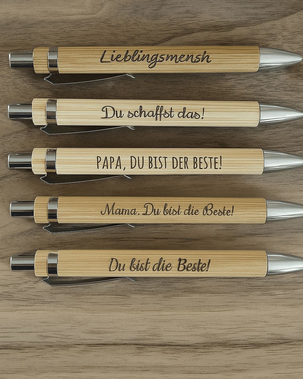 Kugelschreiber aus Bambus - Kreativstuebchen