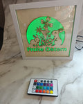 LED Leuchtrahmen 20*20cm Weiß " Frohe Ostern" als Motiv - Kreativstuebchen