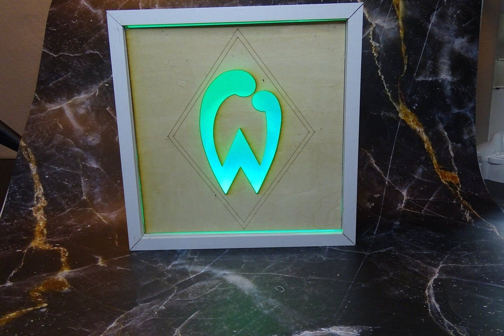 LED Leuchtrahmen 20*20cm Weiß mit verschiedenen Motiven wie zur Hochzeit, Verlobung, Partner, Liebe, Valentinstag, Personalisierbar. - Kreativstuebchen