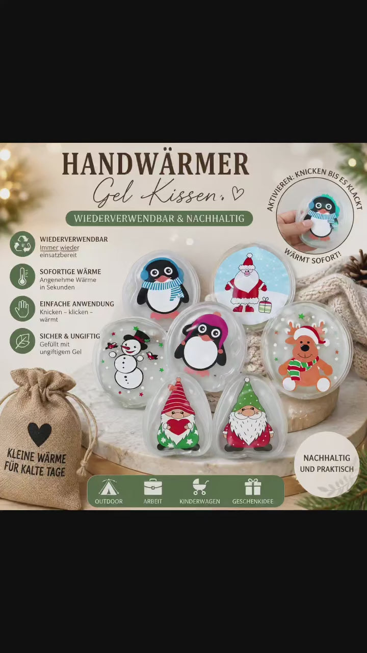 weihnachtliche Taschenwärmer Handwärmer Taschenheizung Heizkissen Wärmekissen