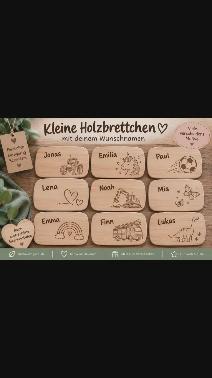 Frühstücksbrettchen mit Gravur