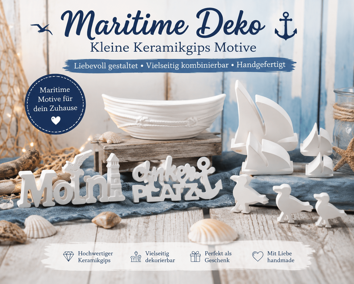 Maritime Dekoartikel - Kreativstuebchen