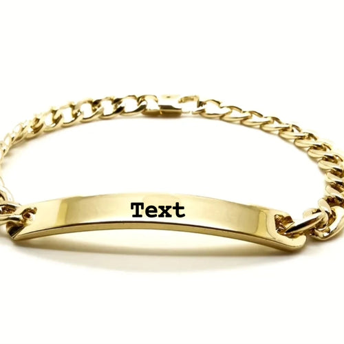 ARMBAND mit Wunschgravur Edelstahl - Kreativstuebchen
