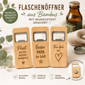Verschiedene Flaschenöffner mit personalisierter Gravur, Holzflaschenöffner, Geschenke,Werbematerial - Kreativstuebchen