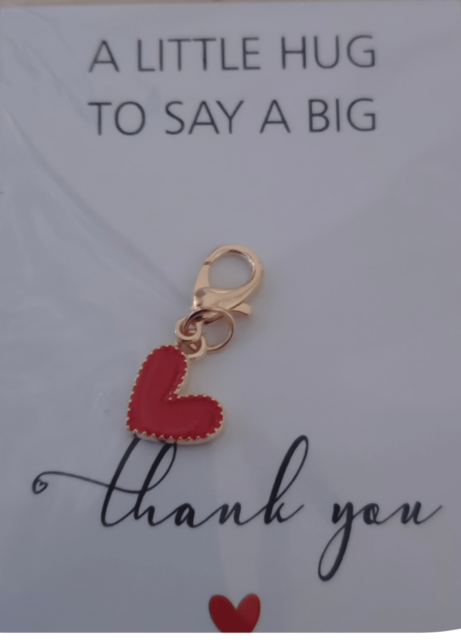 Anhänger, Glücksbringer,Charmsanhänger, Taschenherz Spruch und Karte, Valentinstag, Freundschaft - Kreativstuebchen