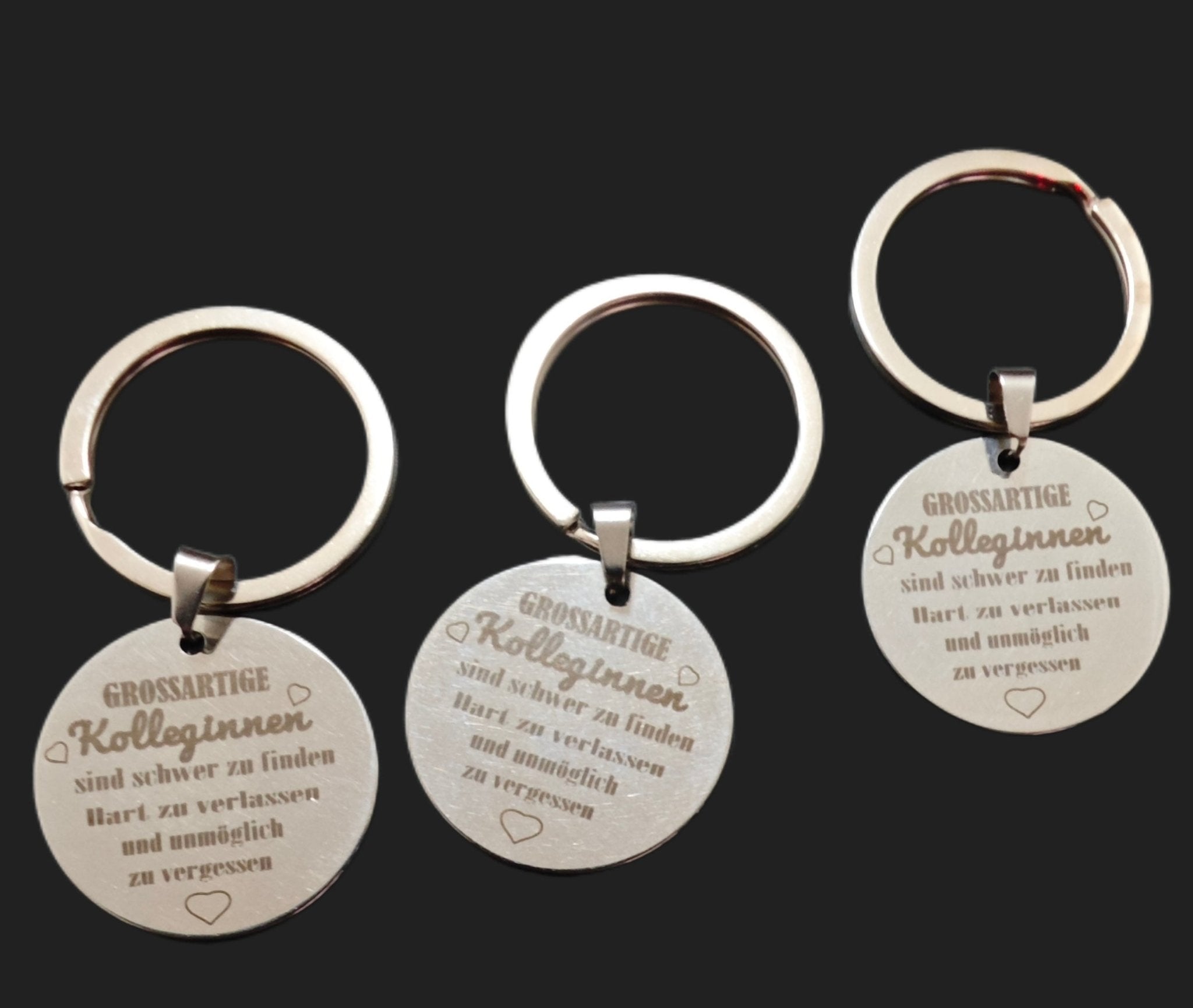 Anhänger, Glücksbringer,Charmsanhänger, Taschenherz Spruch und Karte, Valentinstag, Freundschaft - Kreativstuebchen
