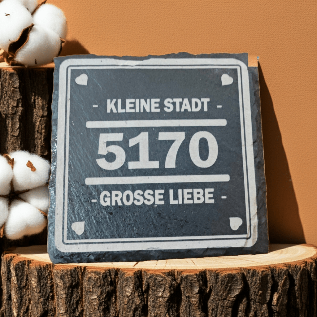 Untersetzer Individuelle gestaltete Untersetzer, Schiefer 10*10 cm Gravur Geburtstagsgeschenke - Kreativstuebchen