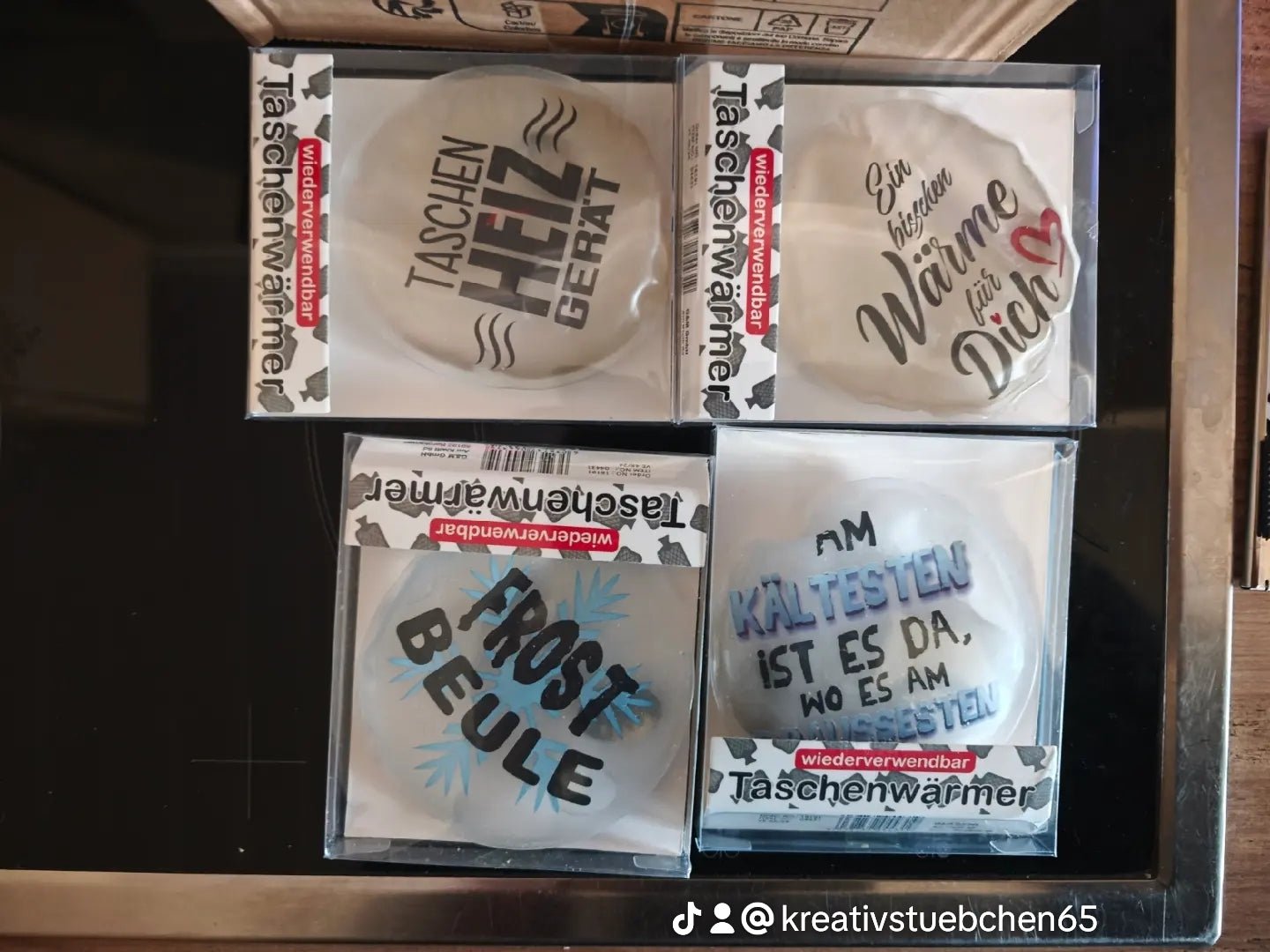 weihnachtliche Taschenwärmer Handwärmer Taschenheizung Heizkissen Wärmekissen - Kreativstuebchen