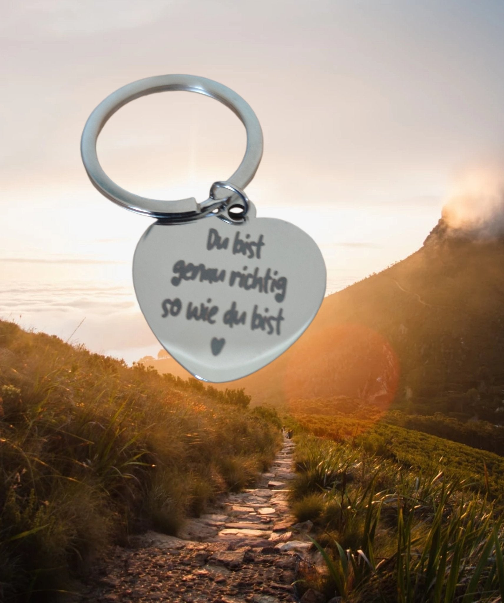Anhänger, Glücksbringer,Charmsanhänger, Taschenherz Spruch und Karte, Valentinstag, Freundschaft - Kreativstuebchen