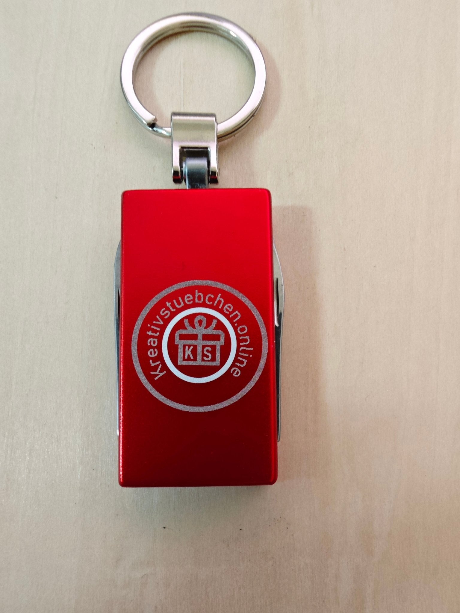 Taschenmesser, Werbegeschenk, Alu, Schlüsselanhänger - Kreativstuebchen