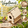 Vogelhaus Selbstbausatz aus Sperrholz - Kreativstuebchen