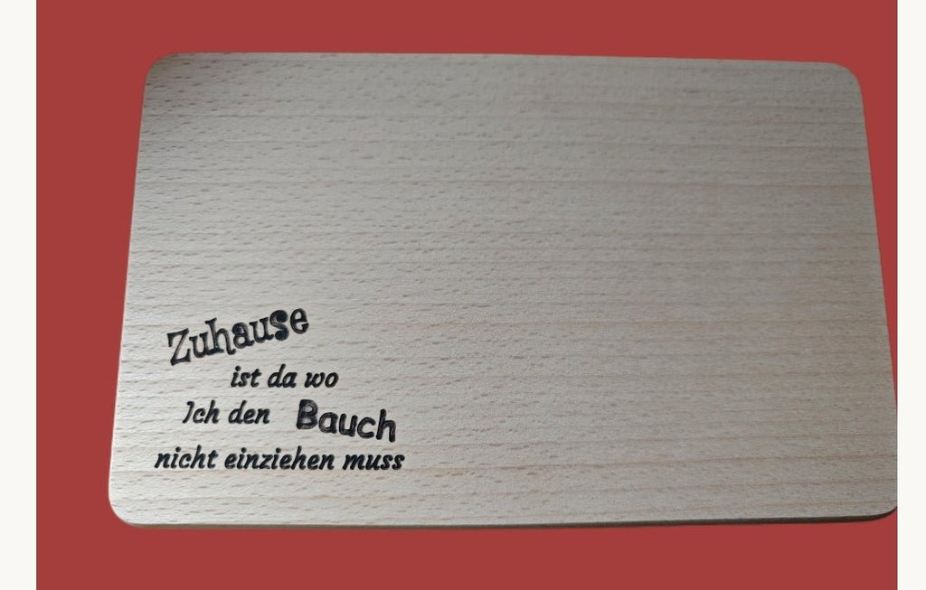 Frühstücksbrettchen mit personalisierter Gravur Servierbrett, Tabasbrett, Vesper Brett, Käsebrett - Kreativstuebchen