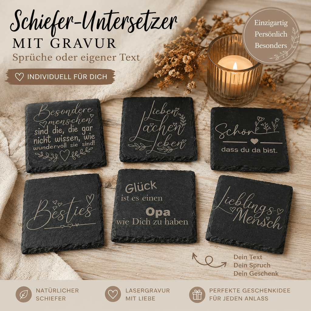 Schieferplatte /Schiefer Tafel Schäferhund/Sprüche/Zitate - Kreativstuebchen