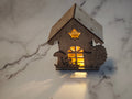 Mini Holzhäuser. mit Herbstlichen Motiven und LED Beleuchtung - Kreativstuebchen