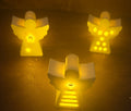 Wichtel Geschenk Engel LED Beleuchtung Winterdeko Weihnachtsdeko Set mit 4 stck - Kreativstuebchen
