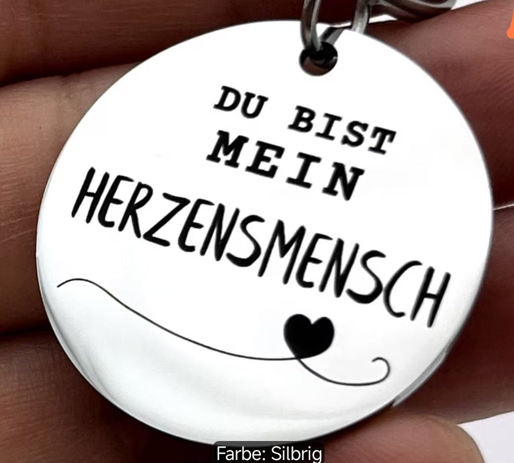 Anhänger, Glücksbringer,Charmsanhänger, Taschenherz Spruch und Karte, Valentinstag, Freundschaft - Kreativstuebchen