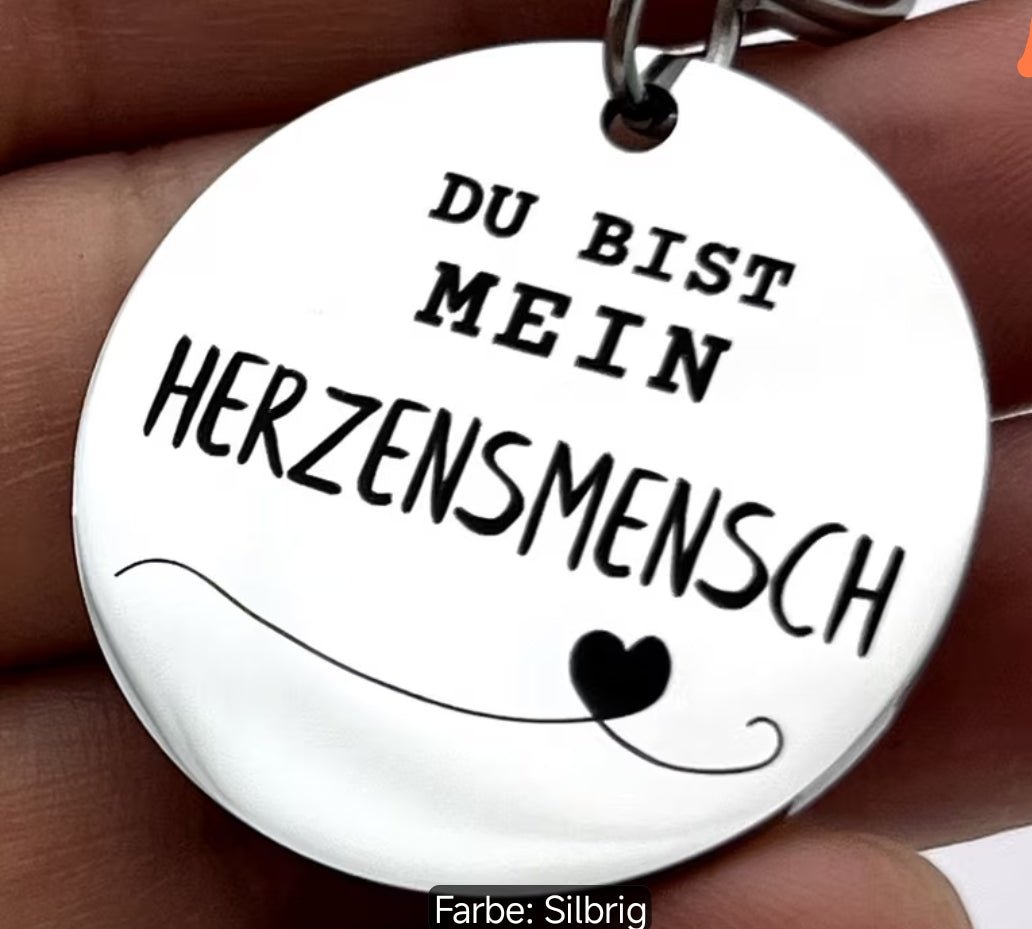 Anhänger, Glücksbringer,Charmsanhänger, Taschenherz Spruch und Karte, Valentinstag, Freundschaft - Kreativstuebchen