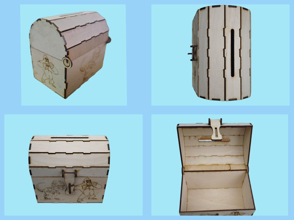 Holztruhe Schmuckkasten Aufbewahrung als Bausatz - Kreativstuebchen