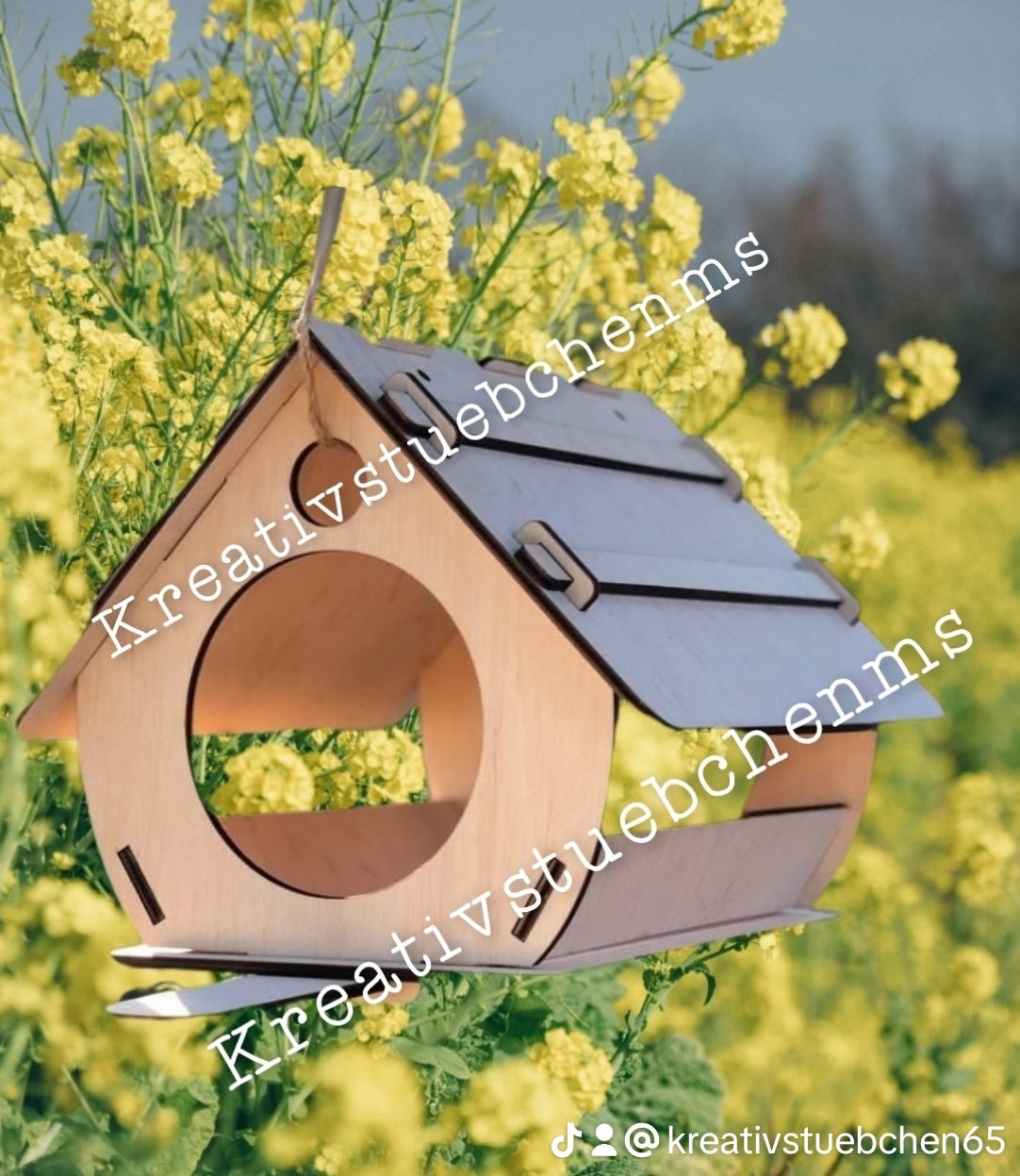 VOGELHAUS Futterhaus aus Sperrholz als Bausatz - Kreativstuebchen
