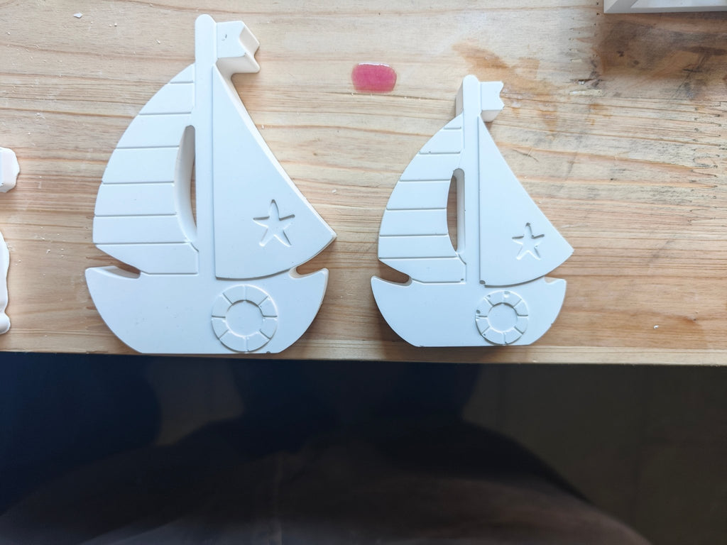 Maritime Deko aus Keramik Gips, Meerdekoration - Kreativstuebchen