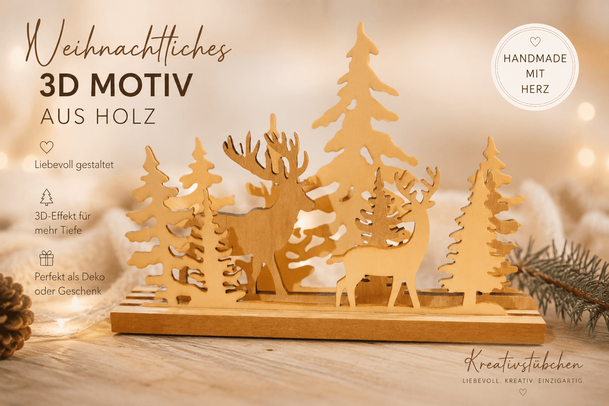 Weihnachtliche Deko Motiv - Kreativstuebchen