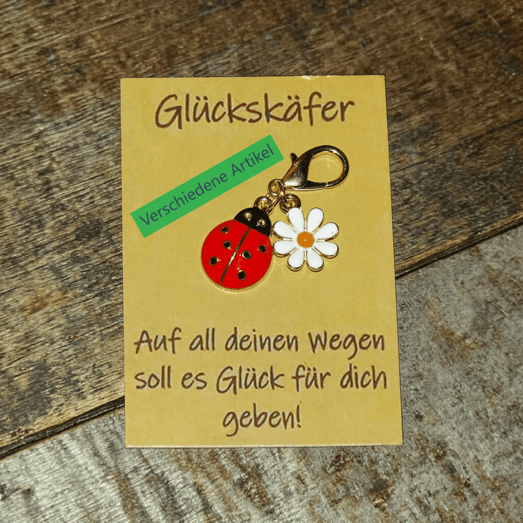 Accessoires Kleine Aufmerksamkeit Dankeschön Geschenke Anhänger Engel Glückskäfer - Kreativstuebchen