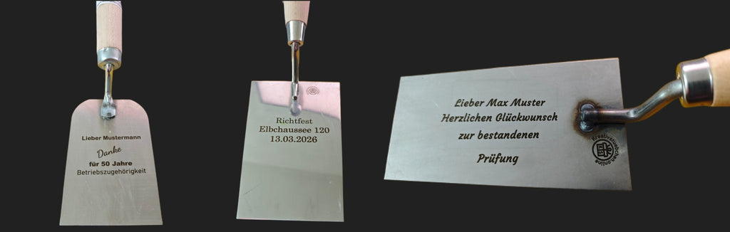 Personalisierte Maurerkelle, Putzkelle, Handwerkergeschenk, Prüfung, - Kreativstuebchen
